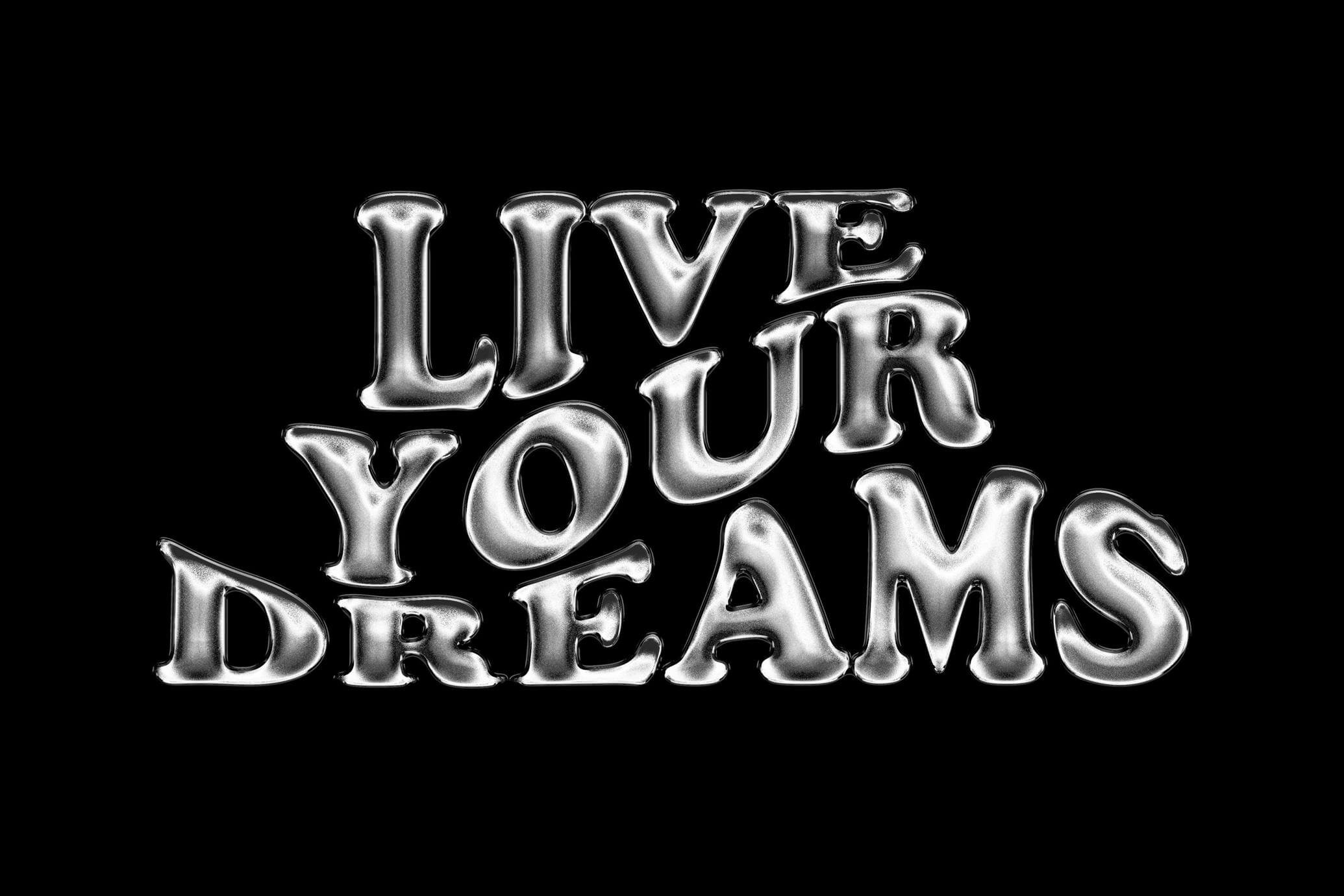 Free Silver Glitter Chrome Text Effect PSD