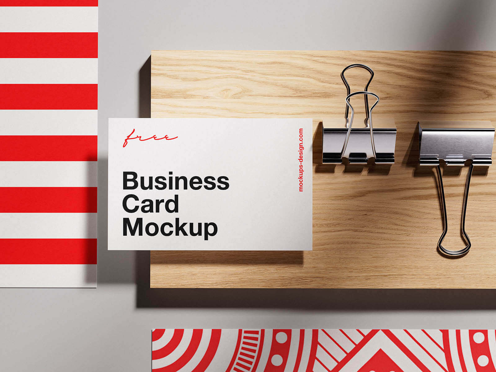 3 Free Elegant Branding Business Card Mockup PSD Files