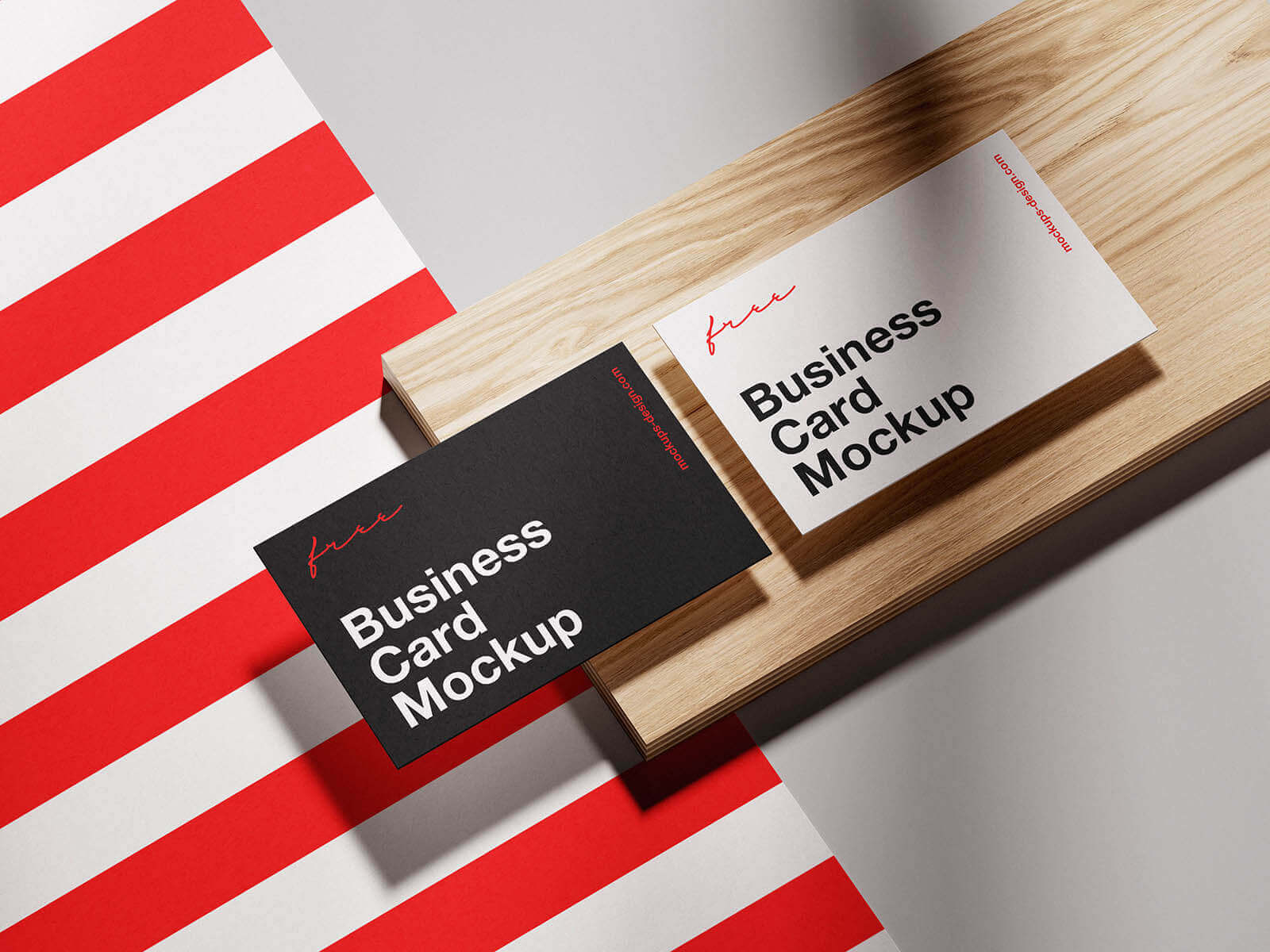 3 Free Elegant Branding Business Card Mockup PSD Files