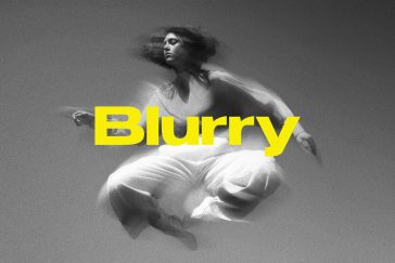 Free Blur Photo Effect PSD Template