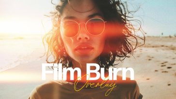 Free Film Burn Overlay Effect PSD
