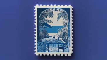 Free Postage Stamp Mockup PSD