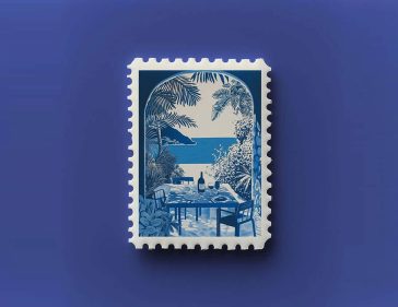 Free Postage Stamp Mockup PSD