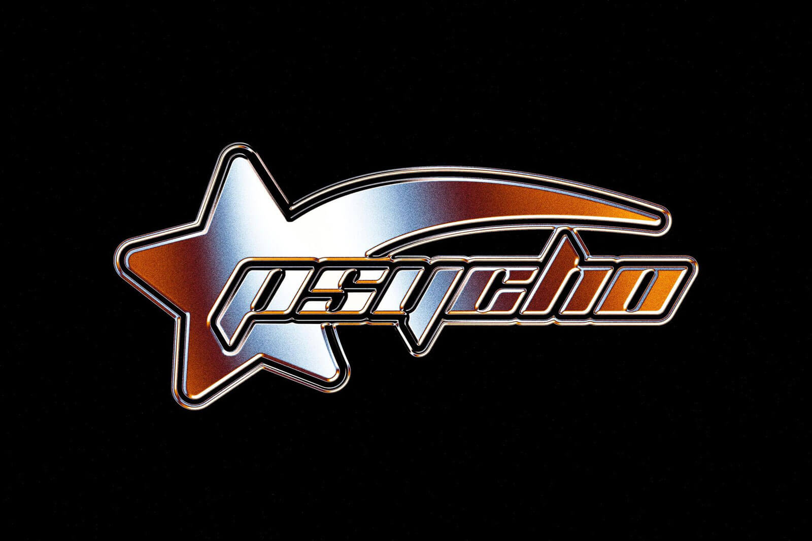 Free Retro Chrome Text And Logo Effect PSD