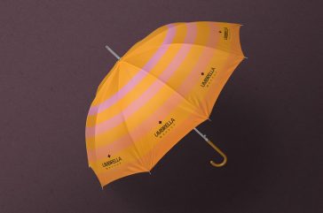 Free Branding Umbrella Mockup PSD