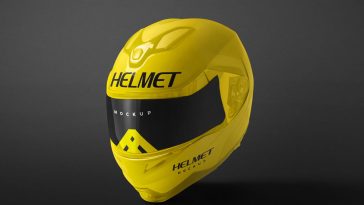 Free Motorcycle Helmet Mockup PSD