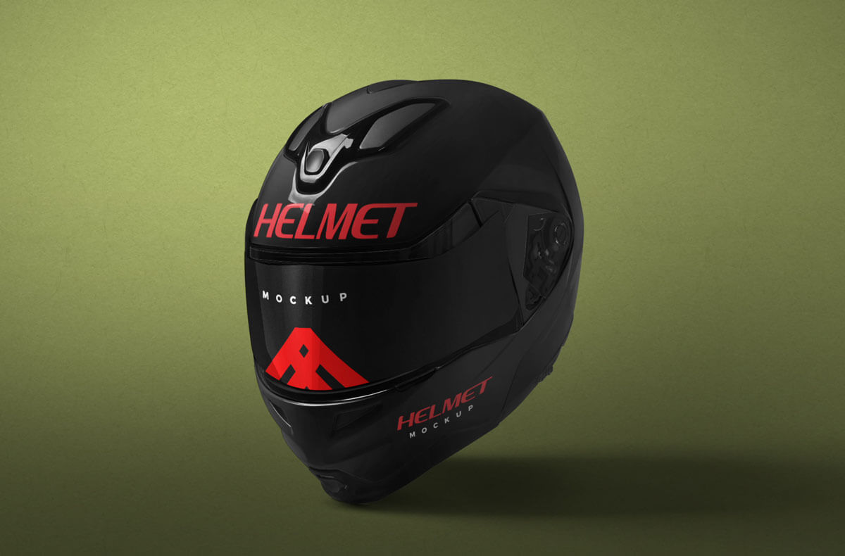 Free Motorcycle Helmet Mockup PSD