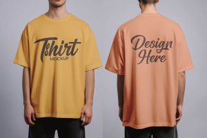 Free Oversize T-Shirt Mockup PSD