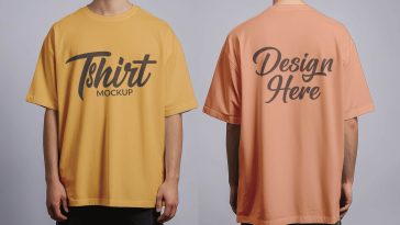 Free Oversize T-Shirt Mockup PSD