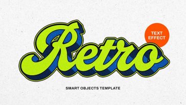 Free Retro Comic Text Effect PSD