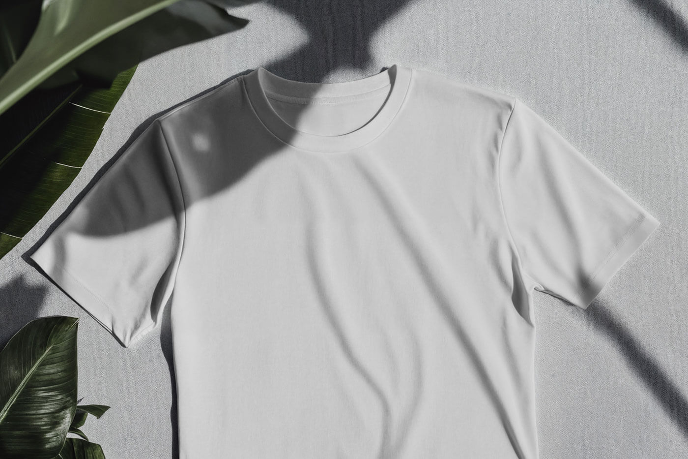 Free Shadow T-Shirt Mockup PSD