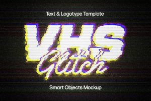 Free VHS Error Glitch Effect PSD