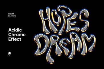 Free Acidic Chrome Effect PSD