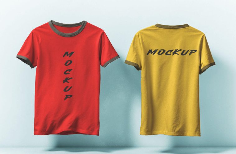 Free Front And Back T-shirt Mockups PSD
