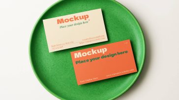 Free Minimalist Business Card Mockup PSD