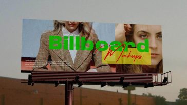 Free Urban Billboard Mockup PSD