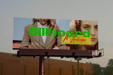 Free Urban Billboard Mockup PSD