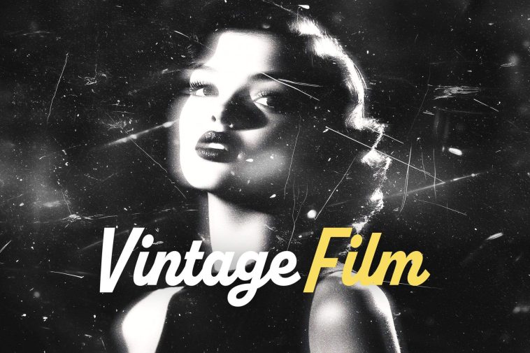 Free Vintage Film Photo Effect PSD