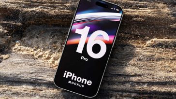 Free iPhone 16 Pro Mockup PSD