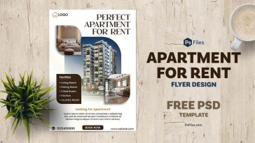Free Apartment for Rent Flyer Design PSD Template