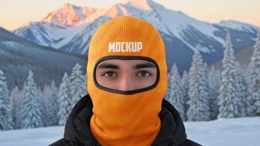 Free Balaclava Ski Mask Mockup PSD
