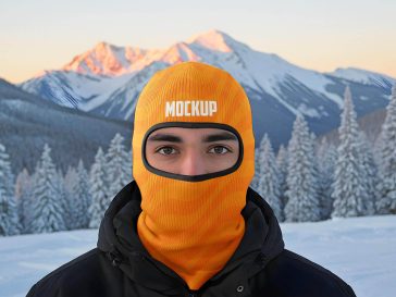 Free Balaclava Ski Mask Mockup PSD