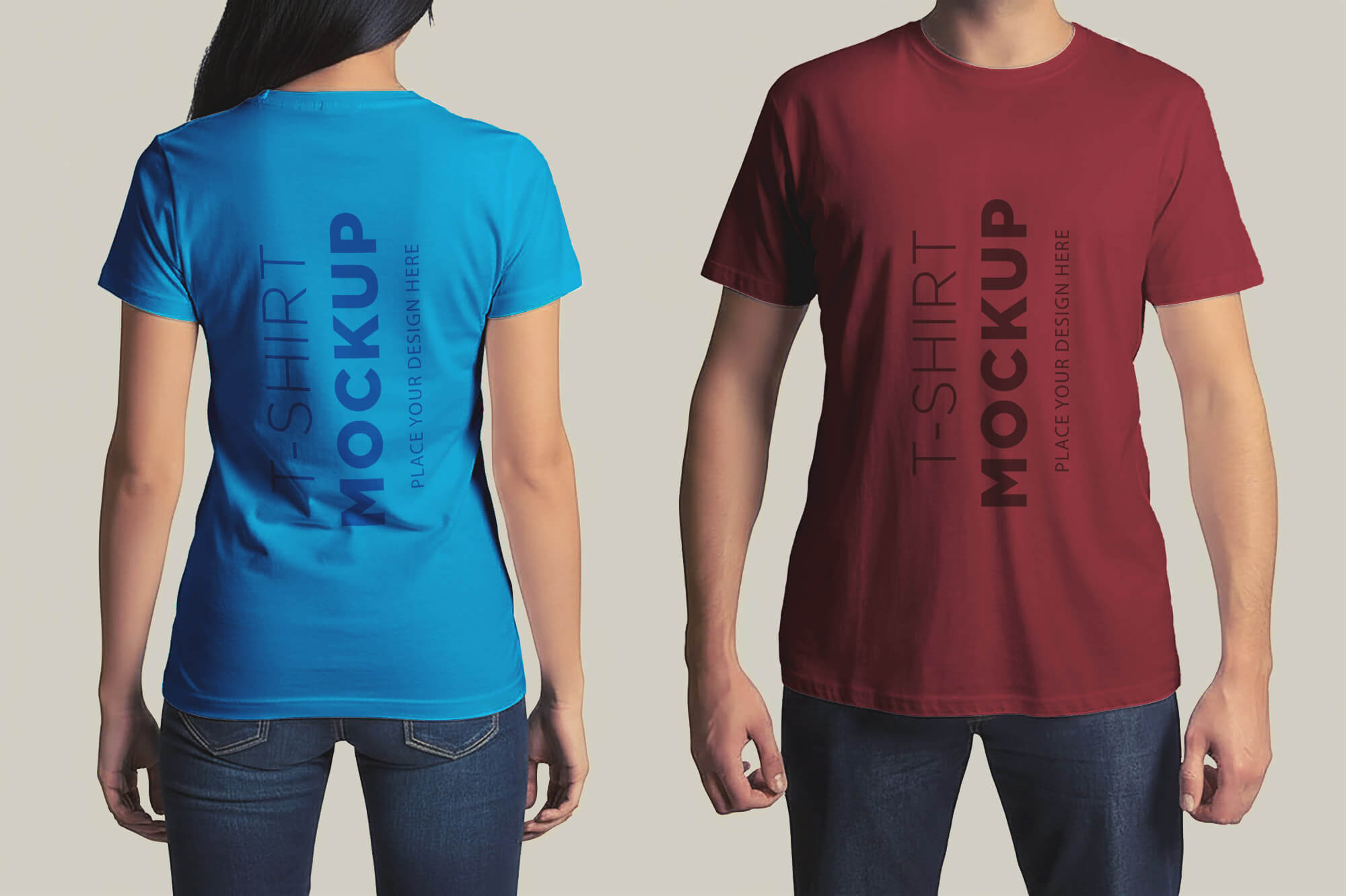 Free Branding T-Shirt Mockup PSD