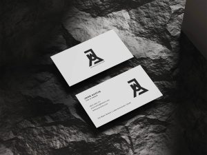 Free Clean Front/Back Business Card Mockup PSD