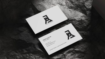 Free Clean Front/Back Business Card Mockup PSD