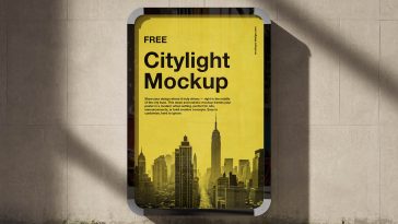 Free Urban Citylight Mockup PSD