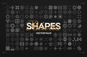 Free 160 Shapes Vector Pack for Photoshop – PSD, AI, EPS Files