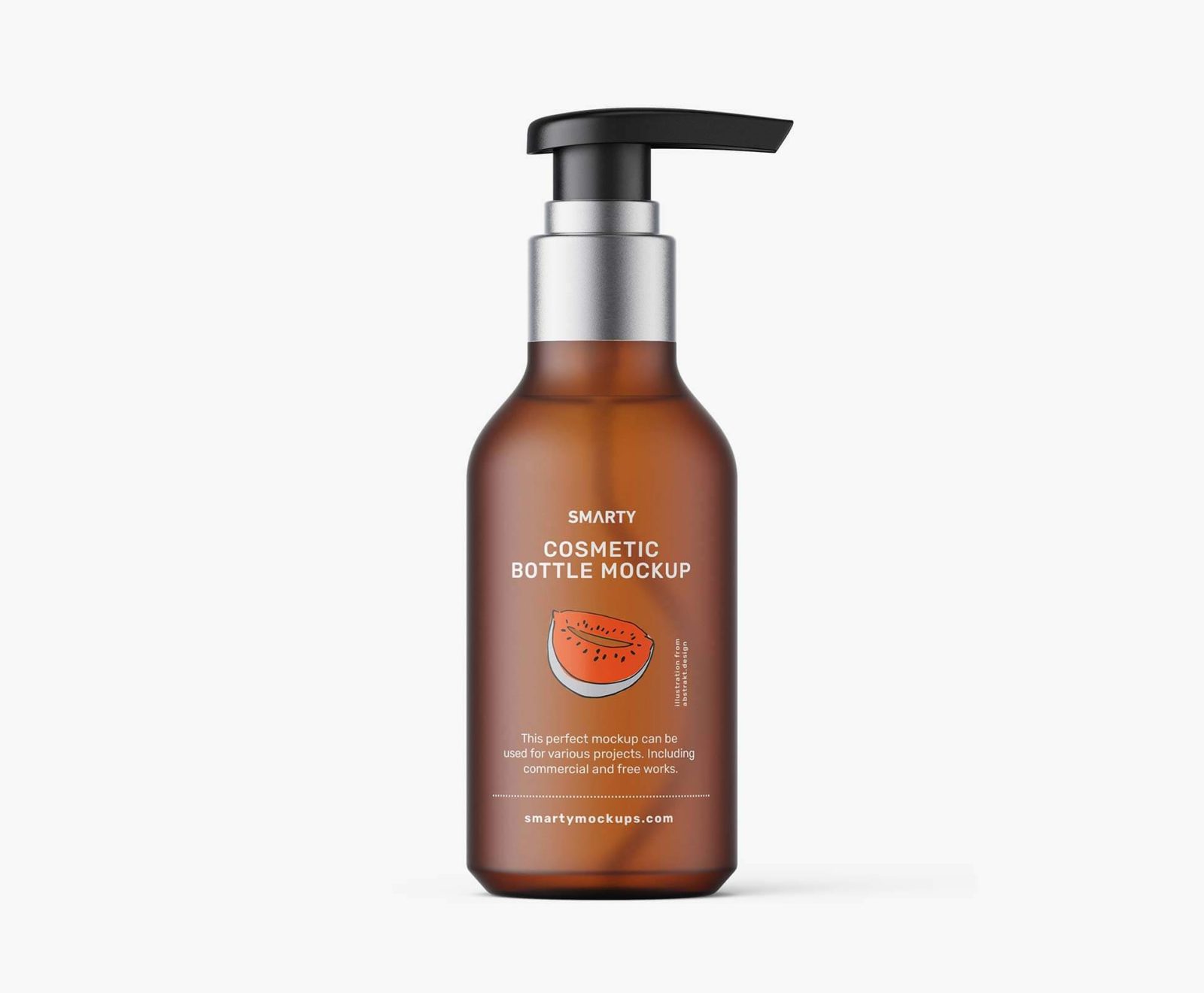 Free-Amber-Frosted-Pump-Bottle-Mockup-PSD