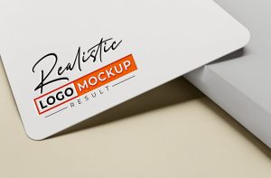 Free Debossed Logo Mockup PSD
