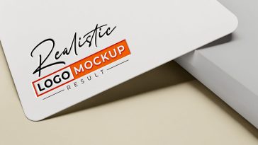 Free Debossed Logo Mockup PSD