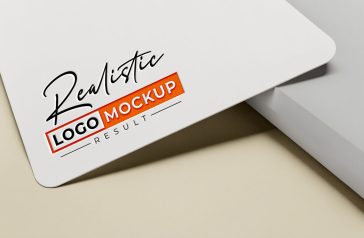 Free Debossed Logo Mockup PSD