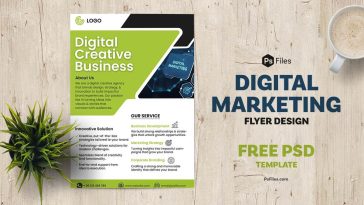 Free Digital Marketing Flyer Design Social Media Post PSD Template