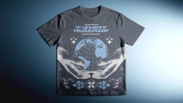 Free High Quality Short-Sleeves T-Shirt Mockup PSD