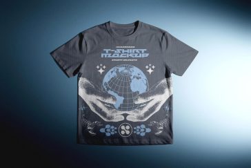 Free High Quality Short-Sleeves T-Shirt Mockup PSD