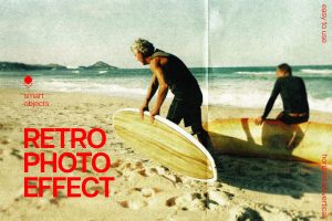 Free Retro Paper Photo Effect PSD