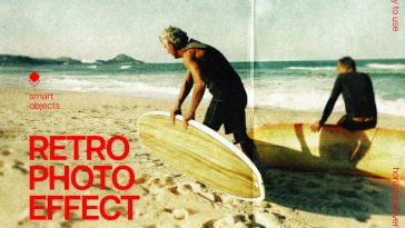 Free Retro Paper Photo Effect PSD