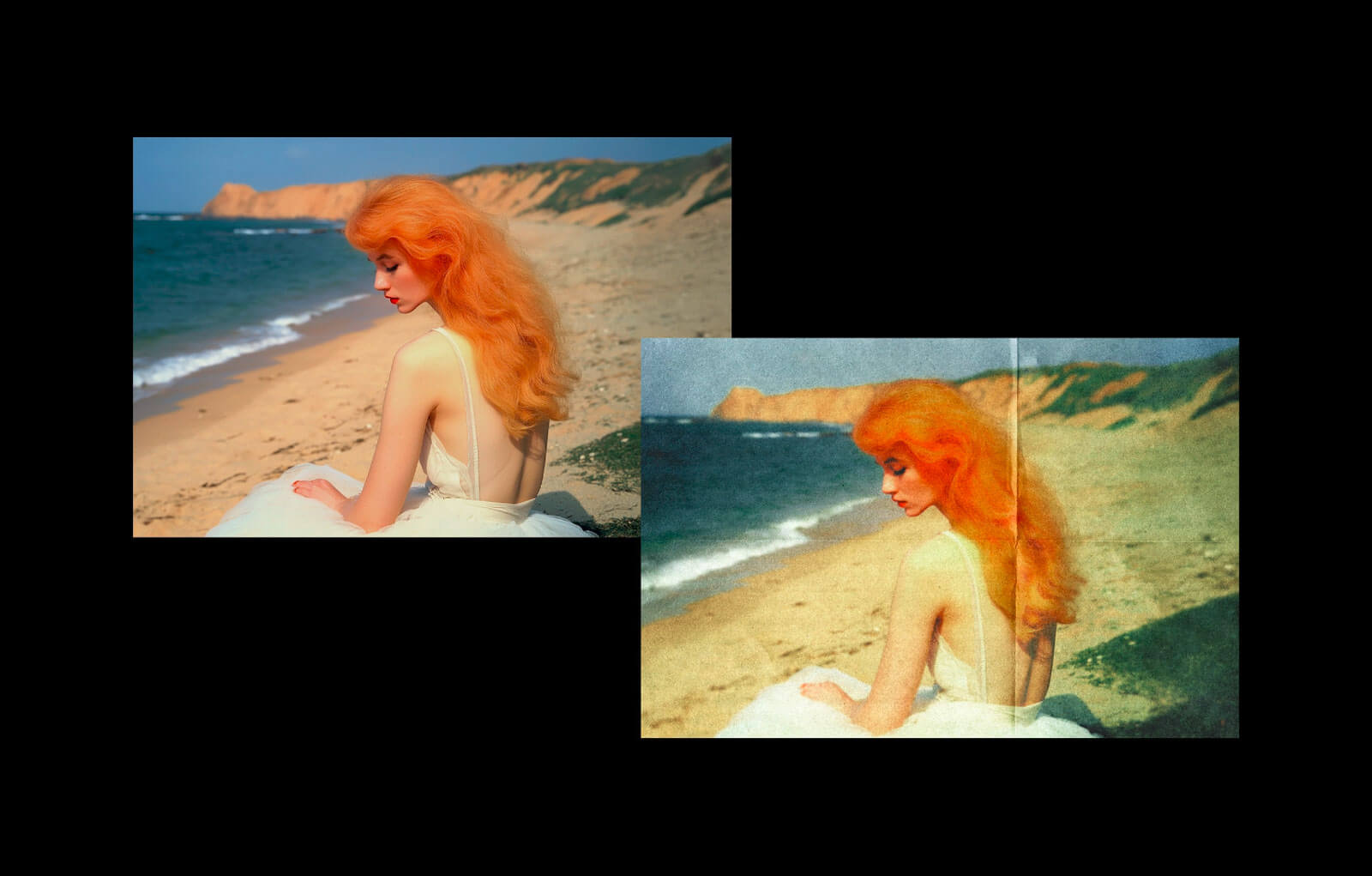 Free Retro Paper Photo Effect PSD