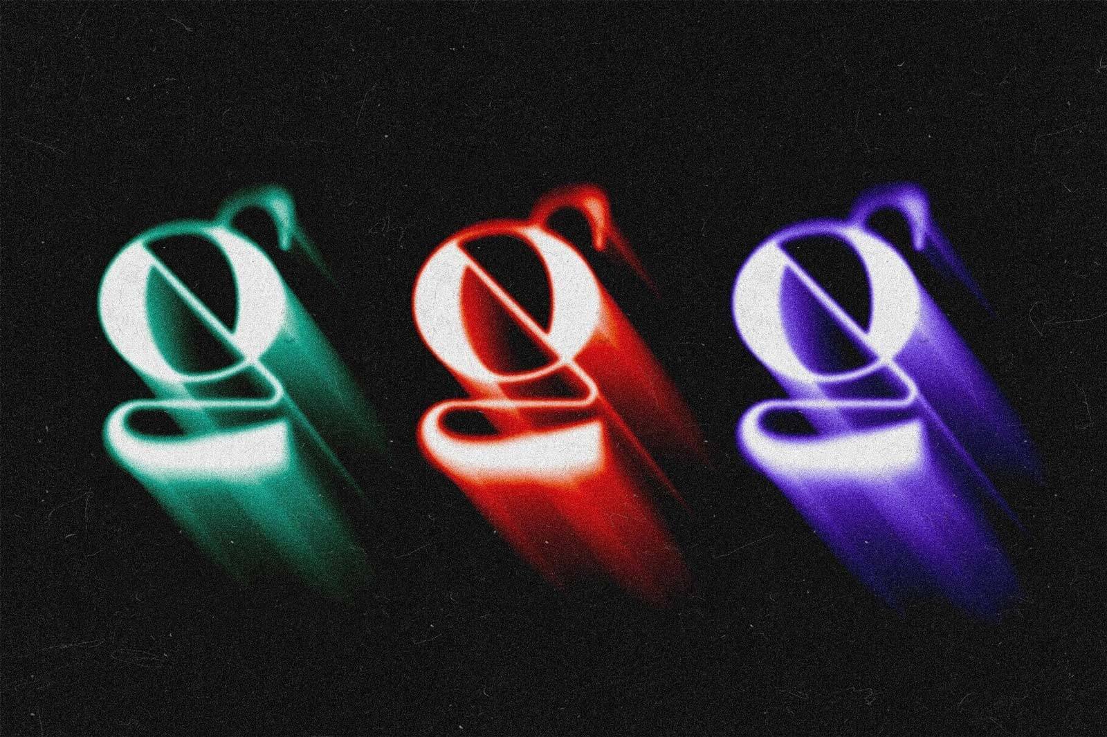 Free Rushing Blur Text And Logo Effect PSD