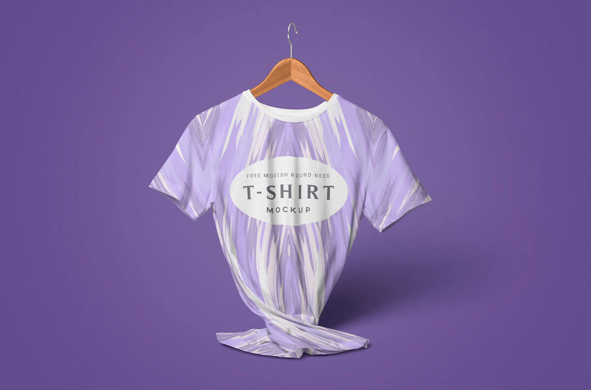 Free Floating T-Shirt Mockup Branding PSD