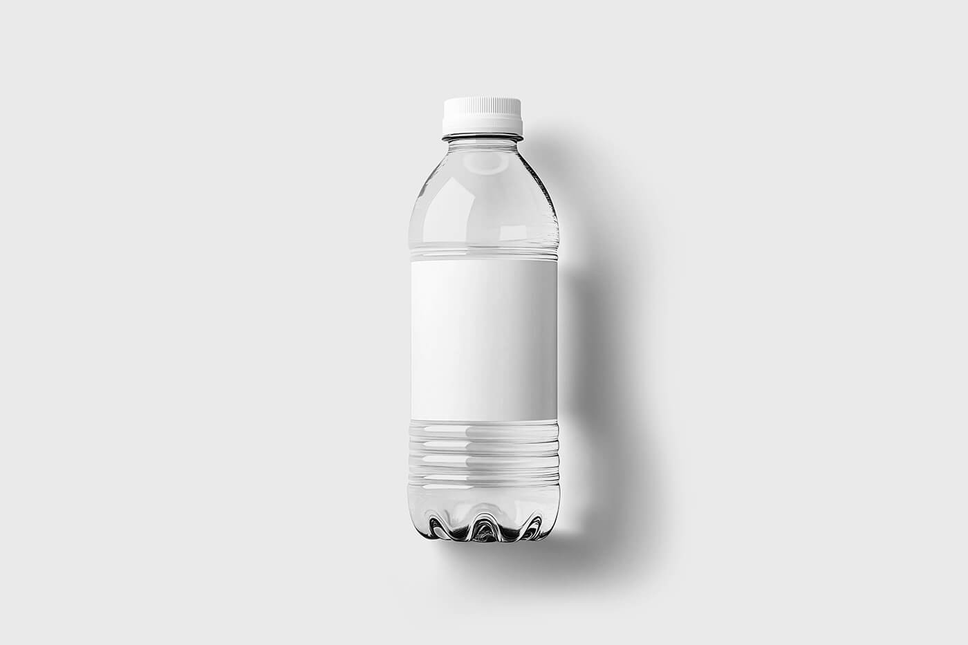 Free 500ml PET Water Bottle Mockup PSD