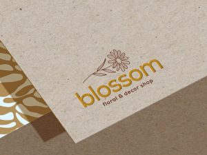 Free Elegant Paper Logo Mockup PSD