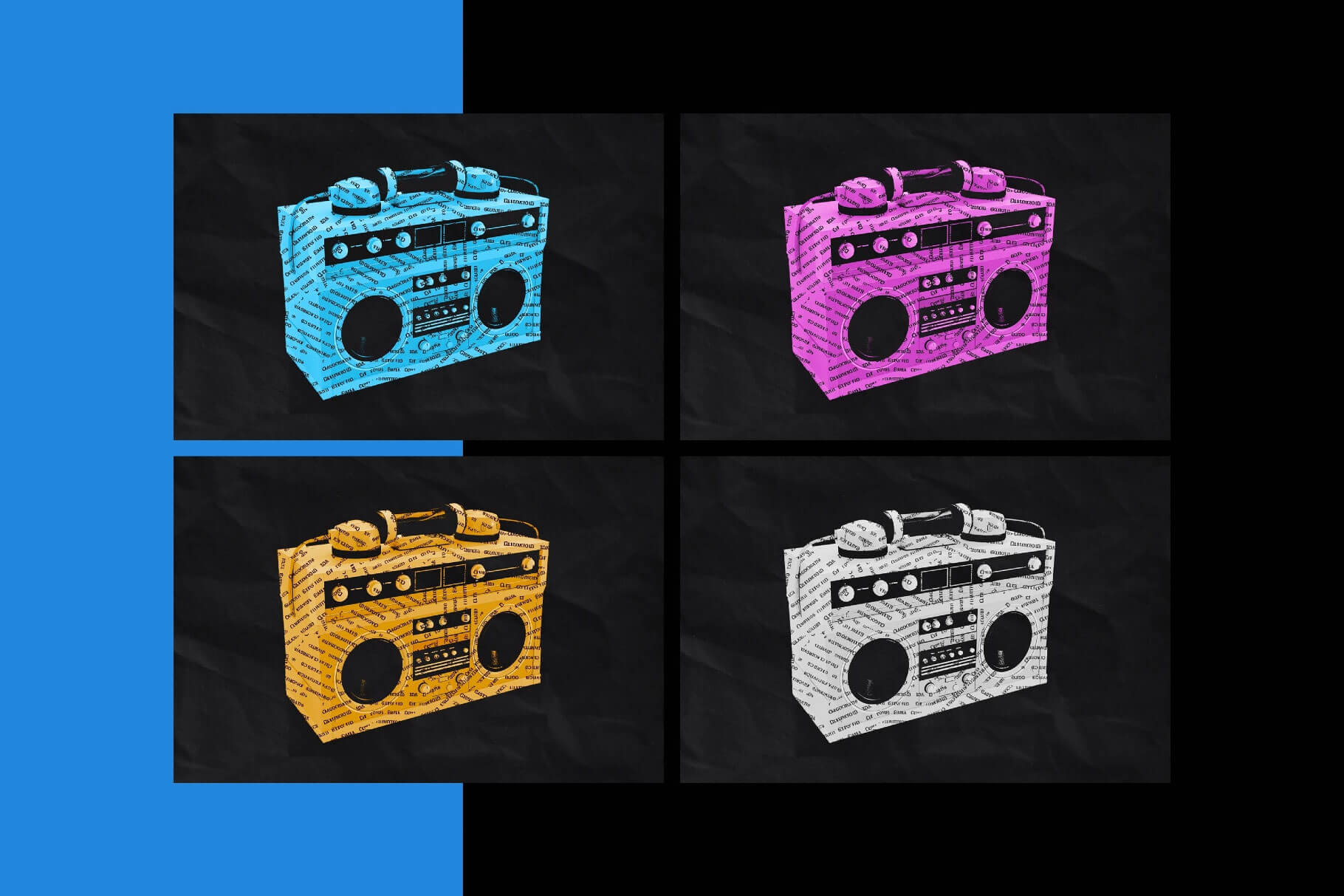 Free Typography Portrait Photo Effect PSD