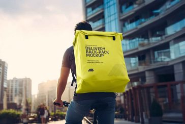 Free Delivery Bag Mockup PSD