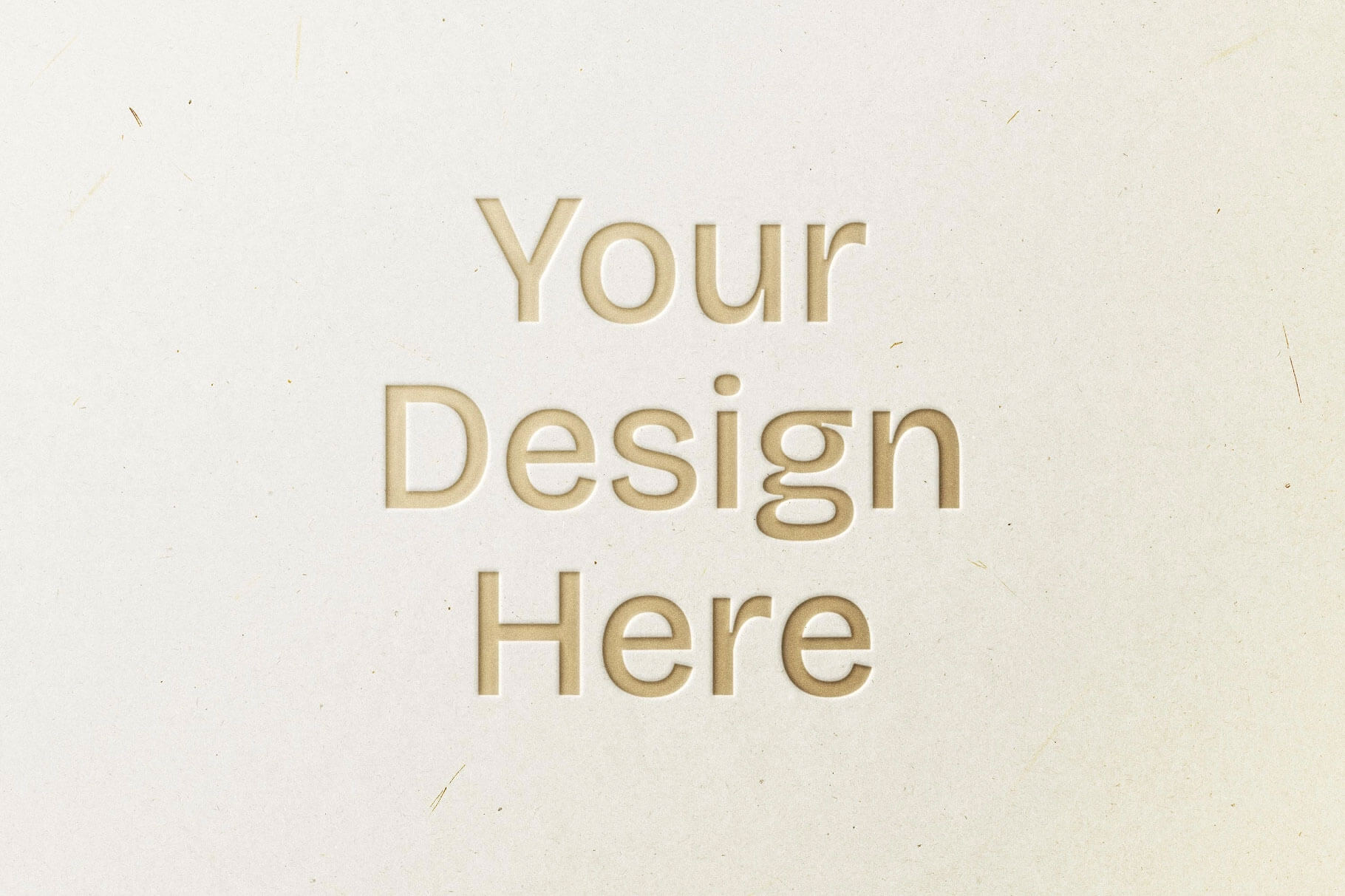 Free Gold Pressed Logo Mockup PSD