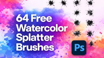 64 free watercolor splatter photoshop brushes download colorful paint splash brush pack for adobe photoshop