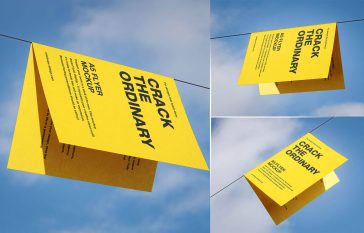 free half fold brochure mockup psd single fold flyer mockup 3 angle view a5 leaflet mockup realistic floating brochure presentation template